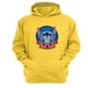 thumbnail image 1 of Polerón Canguro Extraterrestre Azul Amarillo Talla L Unisex, 1 of 2