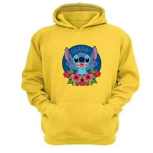 Genérico - Polerón Canguro Extraterrestre Azul Amarillo Talla Xs Unisex