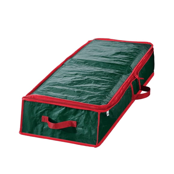 Bolsa De Almacenamiento De Papel De Regalo De Navidad Decoraciones Navideñas De Gran Capacidad Verde