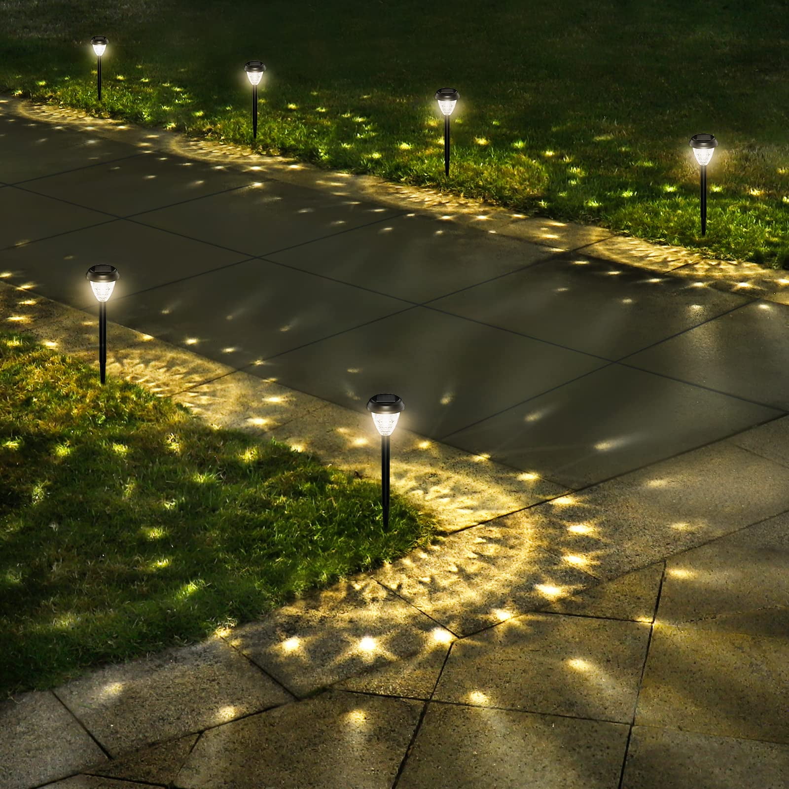Luces Solares Para Senderos Exteriores Urago, Paquete De 10, Impermeables