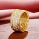 thumbnail image 2 of Xiao Hua Anillo de Estilo Retro Chapado en Oro, Engastado con Circonia Cúbica, Joyería para Mujer, Anillo Conmemorativo de Aniversario de Boda y Compromiso (Oro N.º 8), 1 Pieza, 2 of 4
