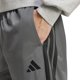 thumbnail image 5 of Pantalones deportivos adidas de tricot con dobladillo abierto de 3 rayas para hombre, color gris, 5 of 6
