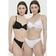 thumbnail image 1 of Sostén Mujer Bipack Liso Copa C Negro Blanco Corona, 1 of 5
