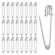 thumbnail image 1 of Uxcell 50 Pcs Grandes Imperdibles 2"x 0.5" Broches de Aleación para Ropa de Costura Blanco, 1 of 6