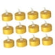thumbnail image 2 of 12x Velas Pequeñas LED Tealights Velas De Té Eléctricas Decorativas De Cumpleaños Flash Amarillo Dorado, 2 of 2