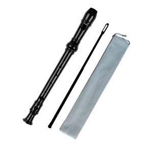 Magideal - Juego De Grabadora Soprano De 8 Agujeros, Instrumento Fácil De Grabadora De Música, Flauta Para Amantes De La Música, Intérpretes, Principiantes Y , Negro