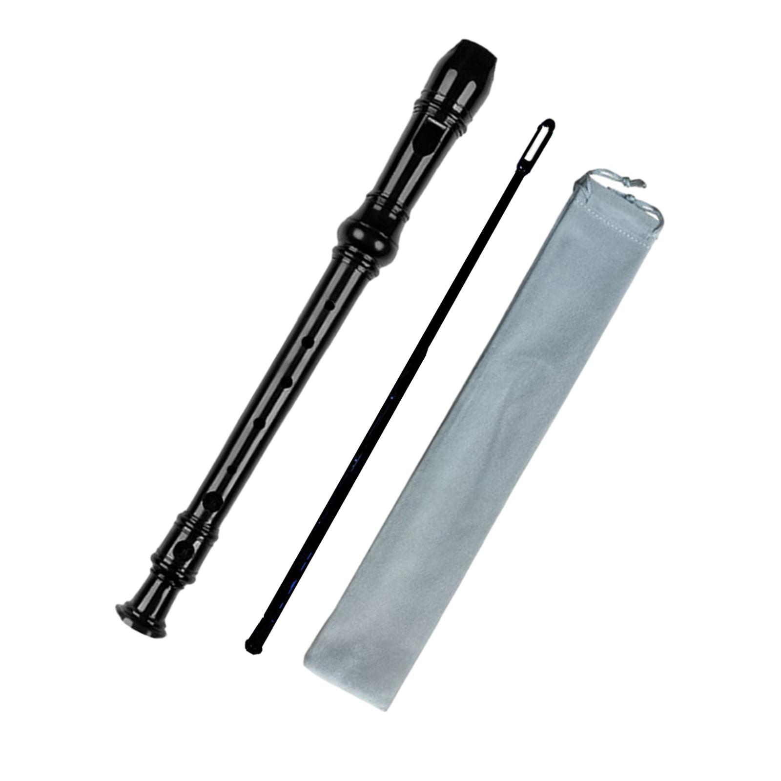 Magideal - Juego De Grabadora Soprano De 8 Agujeros, Instrumento Fácil De Grabadora De Música, Flauta Para Amantes De La Música, Intérpretes, Principiantes Y , Negro