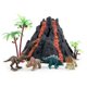 thumbnail image 1 of Set de juego Enjoyin Volcano Dinosaur con 4 dinosaurios y 2 árboles, 1 of 6