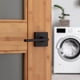 thumbnail image 5 of Passage Lever Kwikset Halifax, negro mate, mano derecha izquierda, 5 of 7