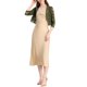 thumbnail image 2 of INSPIRE CHIC Chaquetas de Mujer de Encaje Floral con Mangas 3/4 Cárdigan Transparente Talla XL Verde Oliva, 2 of 7