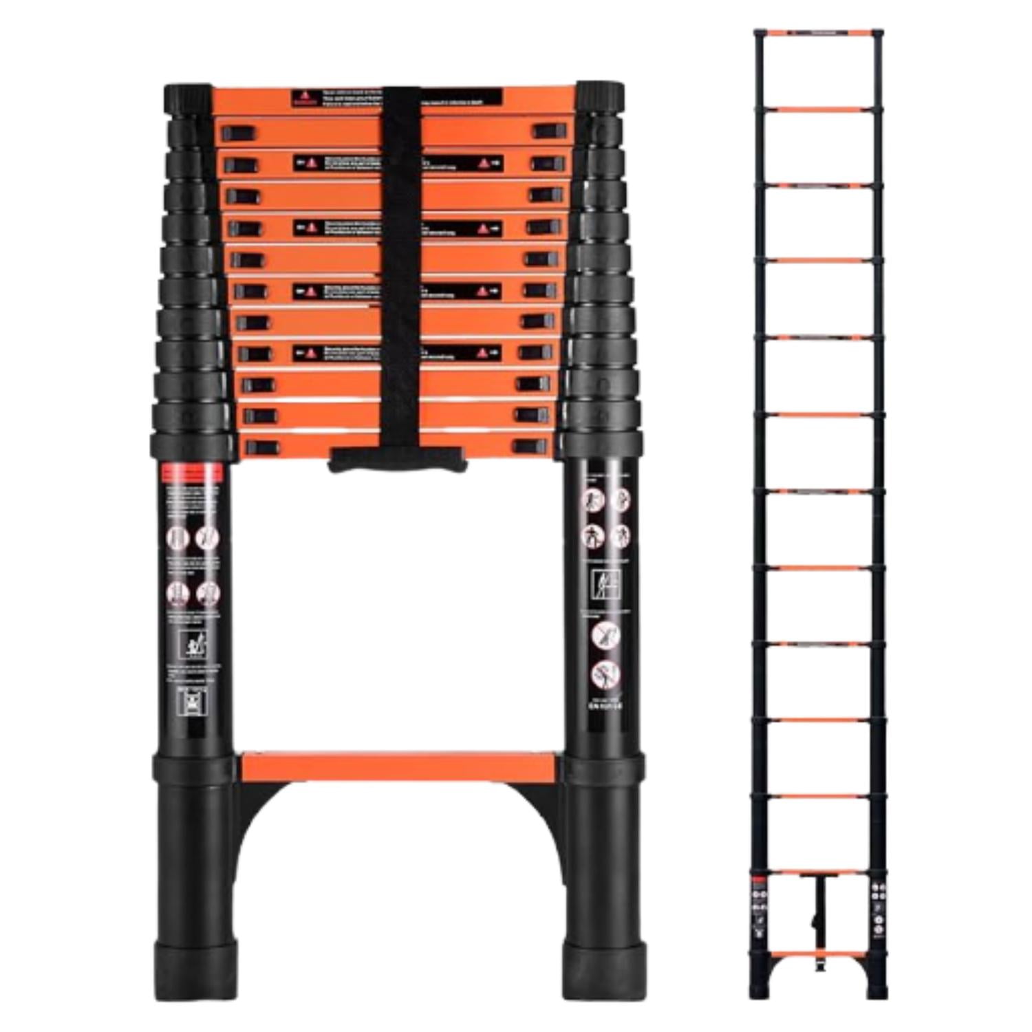 Yep - Escalera Telescópica 3.5m 150kg Aluminio2042 Naranja