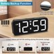 thumbnail image 5 of Reloj despertador digital compacto Peakeep con respaldo de batería, blanco, 5 of 7