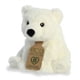 thumbnail image 3 of Peluche de oso polar Aurora Eco Nation, 9.5 pulgadas, blanco, 3 of 7