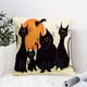 thumbnail image 4 of 1pc Adorable Black Cat Pillow Cover with Bat and Sun Design - Perfect for Home Decor and Gift Giving - 18x18 Inch, 4 of 4
