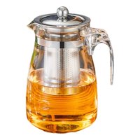 Genérico - Tetera Vidrio Acero Inox 750Ml Infusor Ideal Té