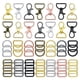 thumbnail image 4 of 56 Piezas De Herrajes Para Bolsos Con Anillos En D Para Hacer Bolsos DIY Costura Color Mezclado, 4 of 5