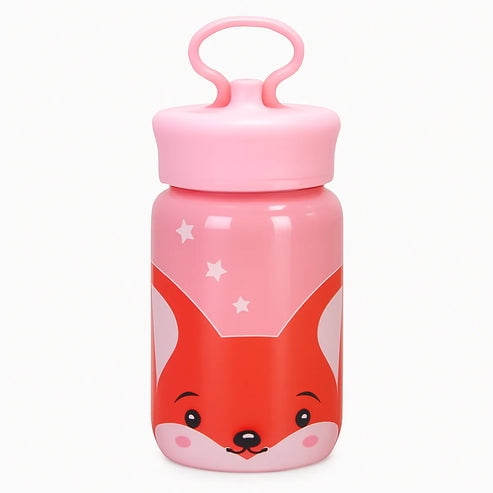 Estilodomus - Botella Infantil De Vidrio Foxy 340ml - Rosa