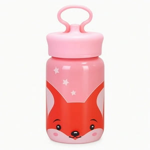 Estilodomus - Botella Infantil De Vidrio Foxy 340Ml - Rosa