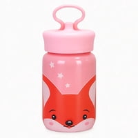Estilodomus - Botella Infantil De Vidrio Foxy 340Ml - Rosa