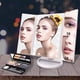 thumbnail image 4 of Espejo de maquillaje con luces LED, espejo de tocador de 22 LED con aumento de 2X/3X, pantalla táctil, espejo de maquillaje portátil iluminado con rotación de 180 grados., 4 of 8