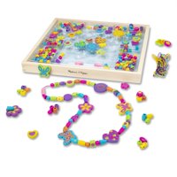 Juego De Abalorios De Madera Bead Bouquet Deluxe Melissa & Doug Para Mayores De 4 Años