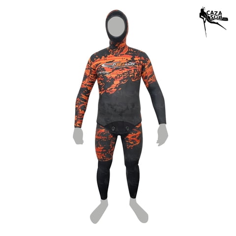 Epsealon - Traje De Buceo 7Mm Skin Fusion Rojo - T1 (Xs)