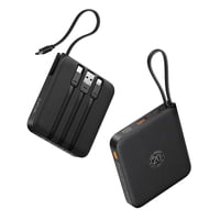 Cargador Portátil Vrurc De 10000 Mah Con Cable Incorporado De 22,5 W, Negro