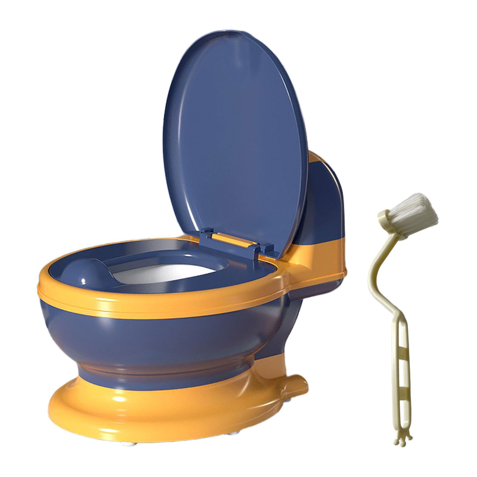 Bothyi - Orinal De Entrenamiento Para Ir Al Baño Tamaño Compacto Orinal Antideslizante Asiento Para Bebés De 0 A 7 Años Asiento De Pp Azul