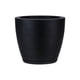 thumbnail image 3 of Macetero Negro Amsterdam 28cm Alto Con Plato, 3 of 3
