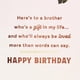 thumbnail image 3 of Tarjeta de cumpleaños Hallmark 13 cm para hermano, 3 of 6