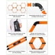 thumbnail image 2 of Juego de 6 anillos de agilidad GHB Hex Anillos de agilidad con bolsa de transporte, 2 of 9