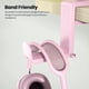 thumbnail image 5 of Soporte ajustable para auriculares - Soporte para auriculares de juegos de PC con giro de 360 grados, colgador con abrazadera para debajo del escritorio, organizador con clip para cables -Rosa, 5 of 7
