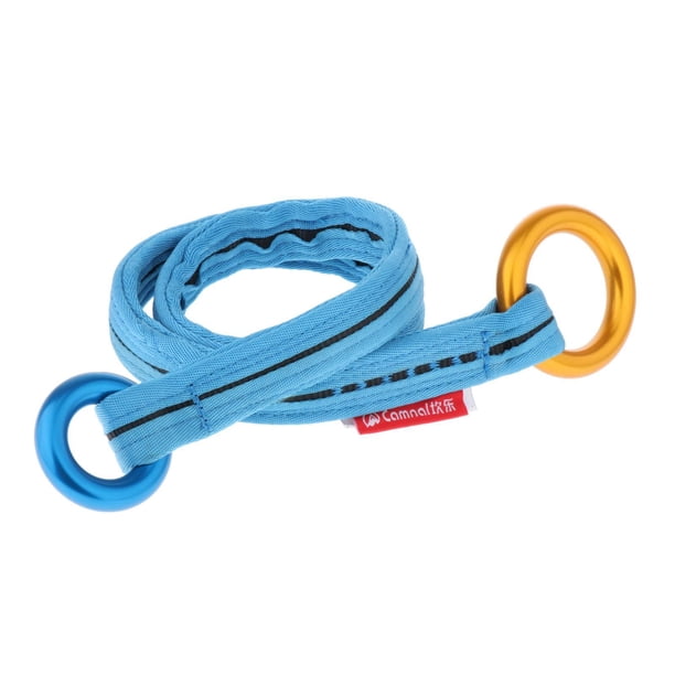 Arborist - Salvavidas de fricción, bucle de anclaje recuperable, eslinga de cinturón de cuerda, cuerda de escalada, salvavidas de cambium para acampar, explorar y hacer mochilerismo. Azul 120cm