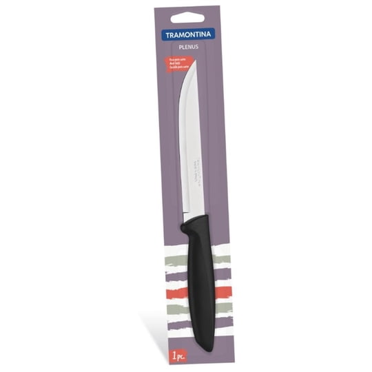 Cuchillo Para Carne Plenus 1 Pieza Acero Inoxidable - Pp Negro 1 Un Tramontina