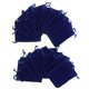thumbnail image 4 of 20 Piezas De Terciopelo Accesorios De Joyería Bolsa De Regalo 5 Colores S/M/L Azul Real L, 4 of 5