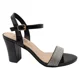 thumbnail image 1 of Sandalia Mujer Taco Alto Negra Brillosa Bonnyfranco, 1 of 3