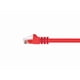 thumbnail image 2 of Cable de conexión Ethernet Monoprice Cat6 de 14 pies rojo Fullboot, 2 of 6