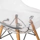 thumbnail image 5 of Silla de comedor LeisureMod Cresco moldeada en acrílico con base cromada, 5 of 7