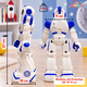 thumbnail image 2 of Robot Inteligente Juguete Niños Control Remoto Luz Sonido, 2 of 8