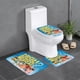 thumbnail image 1 of High School Musical Juego de 3 alfombras de baño de coral fleece: tapete de baño + alfombra de inodoro en forma de U + funda de tapa de inodoro en forma de O, 1 of 6