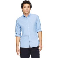Camisa Tommy Hilfiger Para Hombre, Manga Larga, Con Botones, Corte Regular