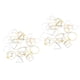 thumbnail image 2 of 72 Piezas De Plata Y Oro Pendientes Geométricos Simples De Moda Para Encontrar Encantos Artesanales, 2 of 5