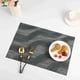 thumbnail image 1 of XmhyTop Juego de 6 Manteletes Individuales para Mesa, Hechos de PVC Resistente, Antideslizantes y Termorresistentes, Ideal para Hogares, Restaurantes y Cocinas, Estilo A, 45*30cm, Gris oscuro, 1 of 2