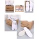 thumbnail image 4 of ® 10 pares de pantuflas desechables de spa, gruesas y cerradas, para viajes comerciales, suela premium de 5 mm, 11'' x 4.3'', se adapta a la mayoría, 4 of 5