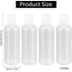 thumbnail image 2 of Juego de 4 botellas de viaje de plástico transparente de 100 ml para artículos de tocador, a prueba de fugas, para cosméticos, rellenables, vacías, para champú, loción, líquido, 2 of 7