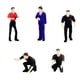 thumbnail image 1 of 5x 1/64 Figuras De Reparador Escenas En Miniatura Adornos De Escritorio Adornos Negro, 1 of 5