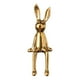 thumbnail image 4 of Estatuas De Conejo Figuras De Animales Pasillo Dormitorio De Pascua Oficina Conejo Esculturas Oro, 4 of 5