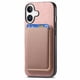 thumbnail image 5 of Funda de Cuero Magnética con Tarjetero para iPhone 16 Cubierta Delgada Rosa, 5 of 5