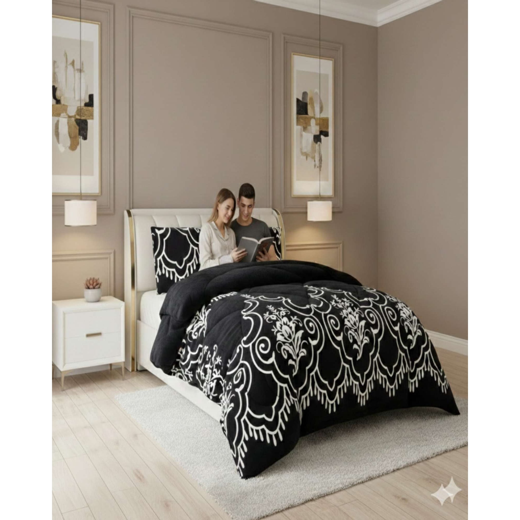 Mylhogar - Cubrecama Plumón Chiporro 2 Plazas Extra Suave Térmico Premium