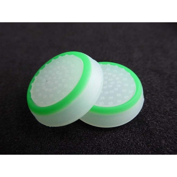 Cápsulas de silicona para joystick SZLG blanco-verde, pack de 2